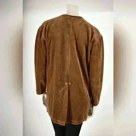 SONIA RYKIEL PARIS Tan Brown Cotton Terrycloth  Cardigan Sweater Medium France - Picture 3 of 13